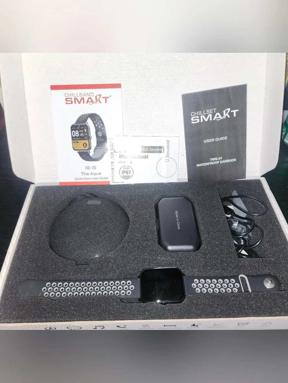 Smart Set Electronics Wearable - Black